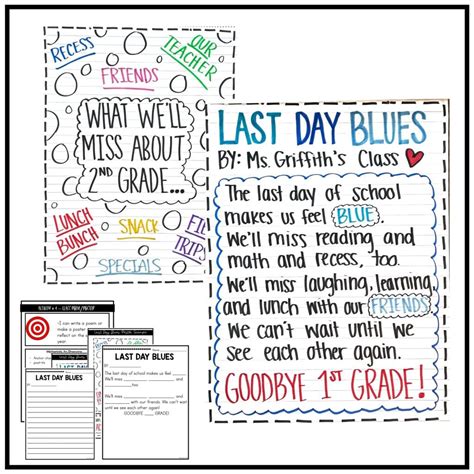 Last Day Blues Read Aloud Activities and Blues Juice Snack | Hollie ...