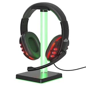 GAME PUNK Wired LED Gaming Headset with Microphone and LED Lights ...