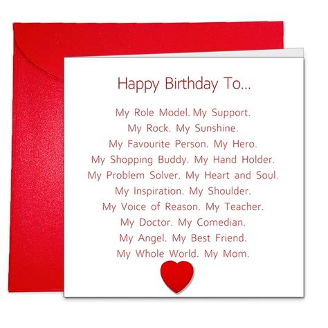 What To Put In A Happy Birthday Card For Your Mom Printable Templates ...