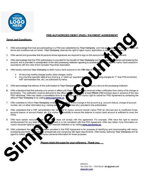 Payment Contract Template,pdfs, Payment Agreement Template, Pre ...