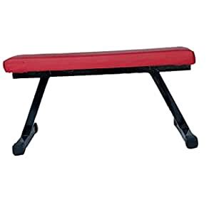 Spanco Heavy Duty Flat Fix Weightlifting Bench (215 kg Holding Capacity ...
