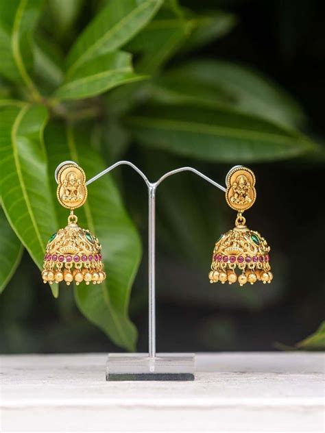 Buy Antique Lakshmi Jhumka Online - Ishhaara