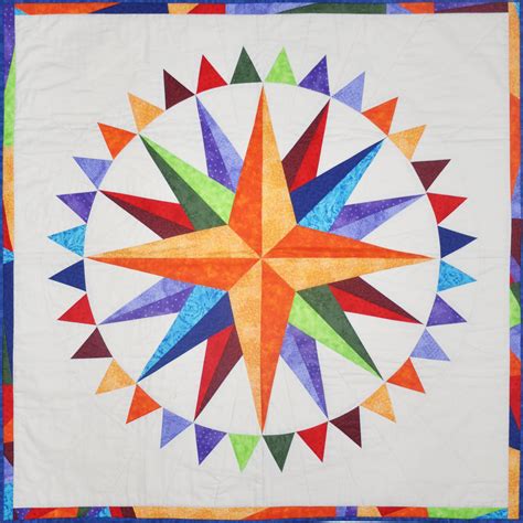 Image result for Compass Quilt Pattern