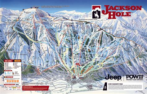 Giant Trail Map Poster – Jackson Hole Mtn Resort