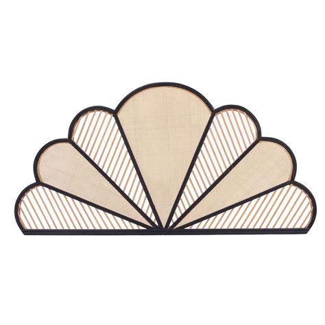 Tête de lit Fleur Marron Noir Rotin 160 x 81 x 2 cm | Leroy Merlin