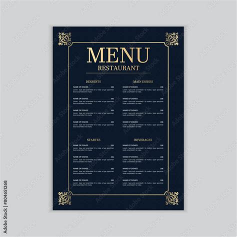 Restaurant Menu Design 的图像结果
