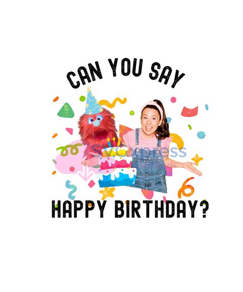 Ms. Rachel Can You Say Happy Birthday, Ms. Rachel Birthday PNG ...