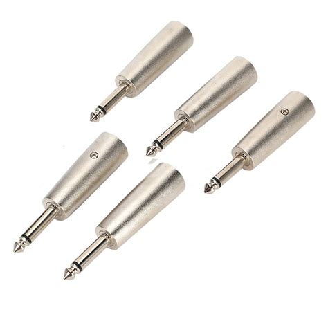 XLR to Mono Connector, High Conductivity XLR Male to Mono Adapter Screw ...