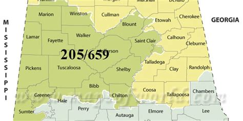 Image result for 470 Area Code Map