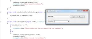 C# Combo Box Code 的图像结果