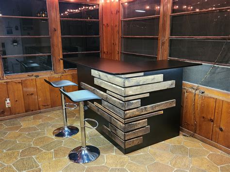 Image result for Rustic Bar Counter