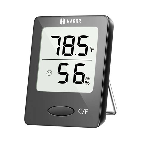 Buy Habor Accurate Digital Hygrometer Indoor Thermometer Clear Big ...