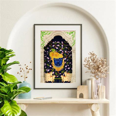Buy Shreenath Ji, Kamal Talai, Cow Prints, Nathdwara, Pichwai Print ...