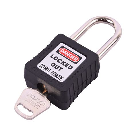Safety Lockout Padlock Keyed Different - LM-ULPP-RS-KD-BLK : Amazon.in ...