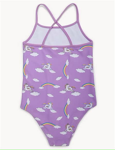 Unicorn Print Crossback Swimsuit – The Beach Company