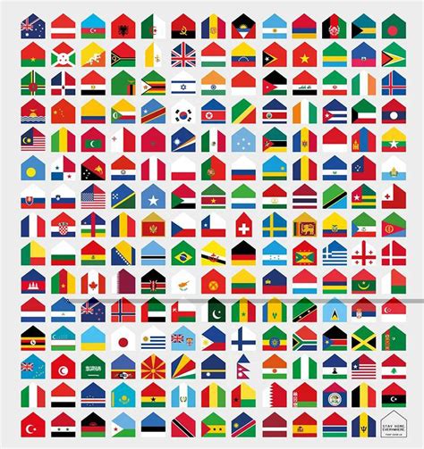 世界各国国旗，你知道几个？