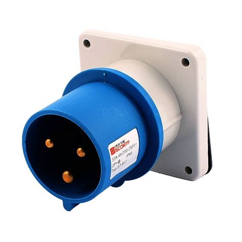 ELECTROPRIME AC 200V-250V 32A IP44 2P+E 3 Terminal Male Industrial ...