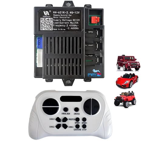 MM TOYS Reciever Motor Controller HH-621K 2.4G 12V + HH621Y Remote Set ...