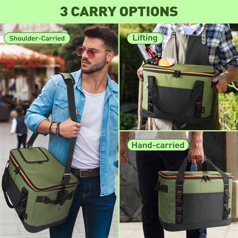 Tirrinia 31qt/48 Cans Soft Sided Cooler, Large capacity Soft Ice Chest ...