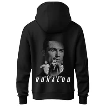 Buy Khakey Hoodie for Boys Ronaldo Printed Hooded Sweatshirts for Boys ...