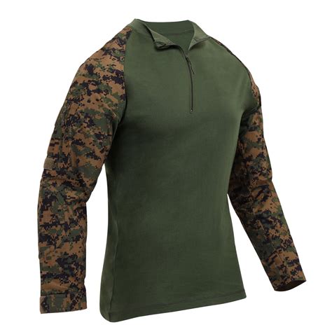 Rothco 1/4 Zip Airsoft Shirt, Woodland Digital Camo, S - Walmart.com