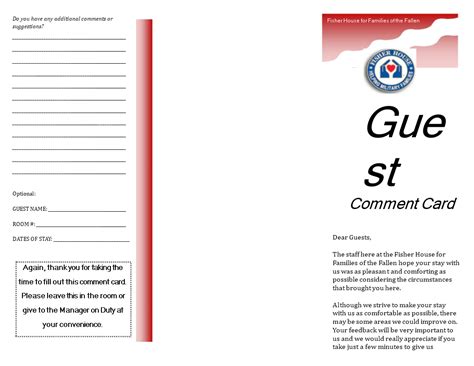 Image result for Primary Program Comment Card Template