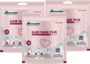 CUREWELL Romsons Kare Mask Plus 6-layer protection reusable N95 Mask ...