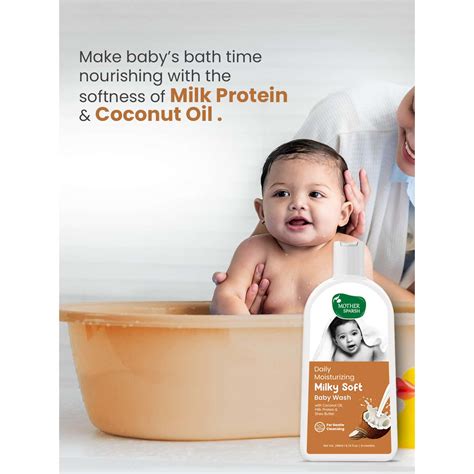 Buy MOTHER SPARSH MILKY SOFT BABY WASH WITH MILK PROTEIN & COCONUT OIL ...