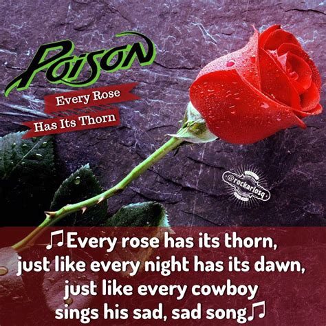 Every Rose Has Its Thorn Lyrics
