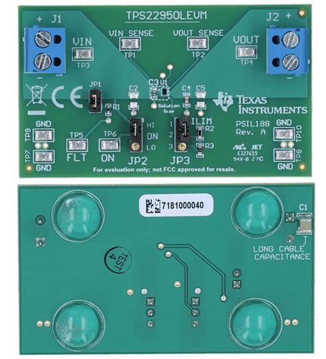 TPS22950LEVM Evaluation Module - TI | Mouser