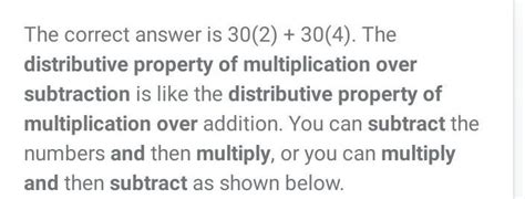 give an example of the distributive property of multiplication over ...