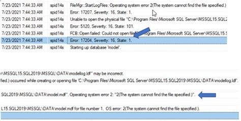 SQL Server Error Log 的图像结果