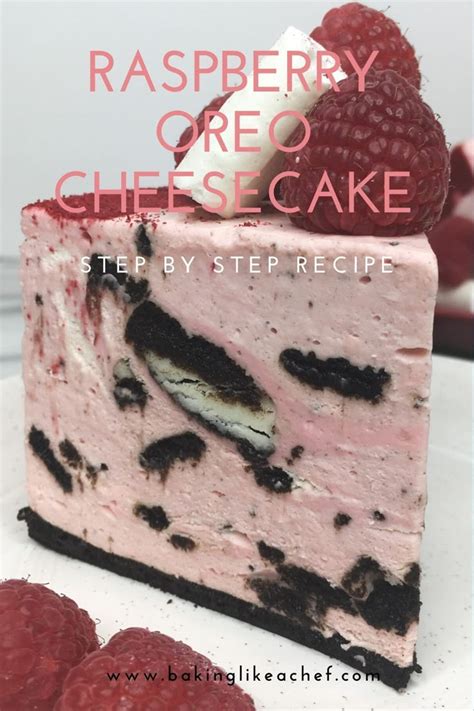 Image result for Raspberry Cheesecake with Oreo Crust