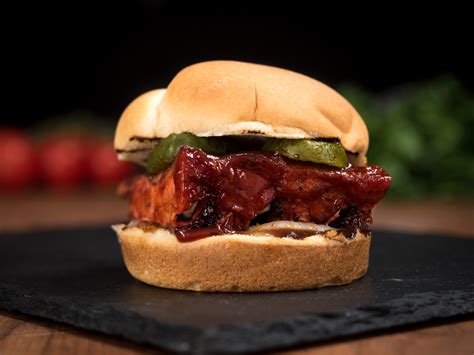 Honey BBQ Ribs Sandwich - GRILLED