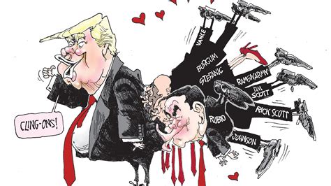 VP JD Vance? VP Youngkin? Trump's vice president pick in cartoon.