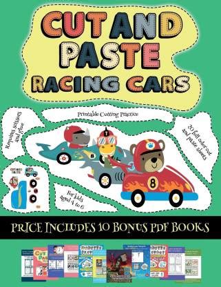 Printable Cutting Practice (Cut and paste - Racing Cars): Buy Printable ...