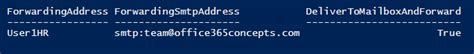 PowerShell Mail Forwarding Rules 的图像结果