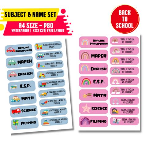 Image result for Subject Sticker Design