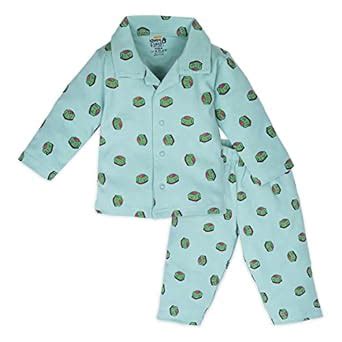 Buy Amul Kandyfloss Boys and Girls Pure Cotton Full Sleeve Night Suit ...