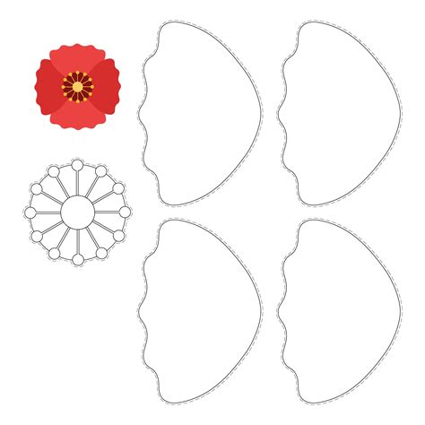 Image result for Poppy Flower Pattern