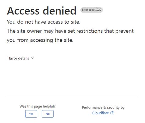 Image result for Access Denied Error Code