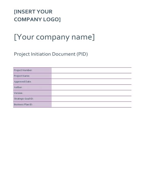 Image result for Project Initiation Document Project Management PMBOK