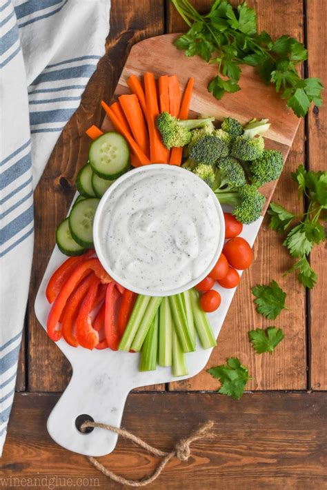 This Healthy Vegetable Dip Recipe is really easy, light on calories ...