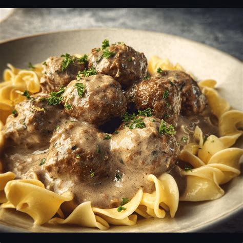 Easy Meatball Stroganoff for Cozy Dinners