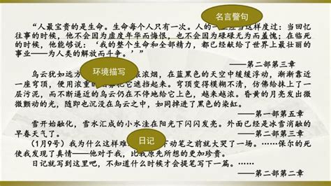 初中语文人教部编版八年级下册第六单元名著导读 《钢铁是怎样炼成的》：摘抄和做笔记教学课件ppt-教习网|课件下载