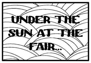UNDER THE SUN AT THE FAIR... Amusement Park Activity, Fun Fair Coloring ...