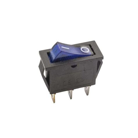 KCD3 Single Narrow Illuminated On/Off Switch - Blue Motorobit ...