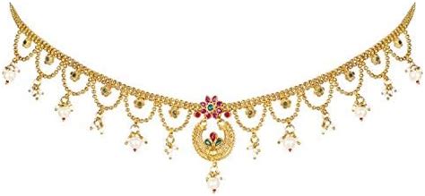 I Jewels 18K Gold Plated Traditional Ethnic Kundan And Stone Studded ...
