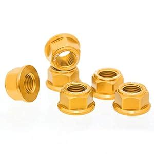 Gold CNC Racing Rear Sprocket Nuts Set For Yamaha YZF 600R YZF R1 R3 R6 ...