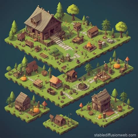 2d isometric game Prompts | Stable Diffusion Online